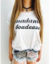T-shirt Femme MADAME BOUDEUSE