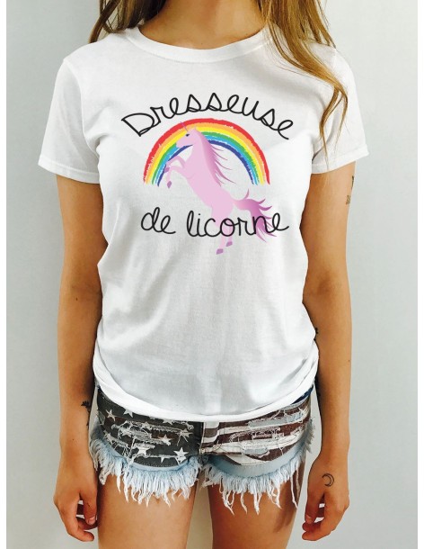T-shirt femme DRESSEUSE DE LICORNE