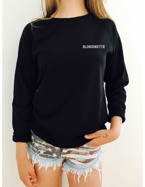 Sweat Femme Brodé BLONDINETTE