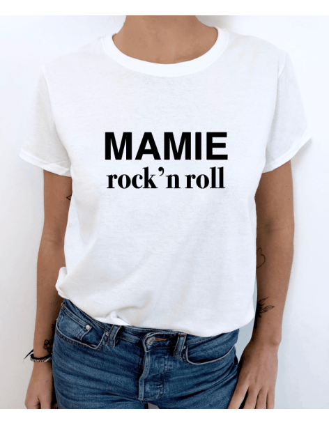 T-SHIRT FEMME MAMIE ROCK N ROLL 2