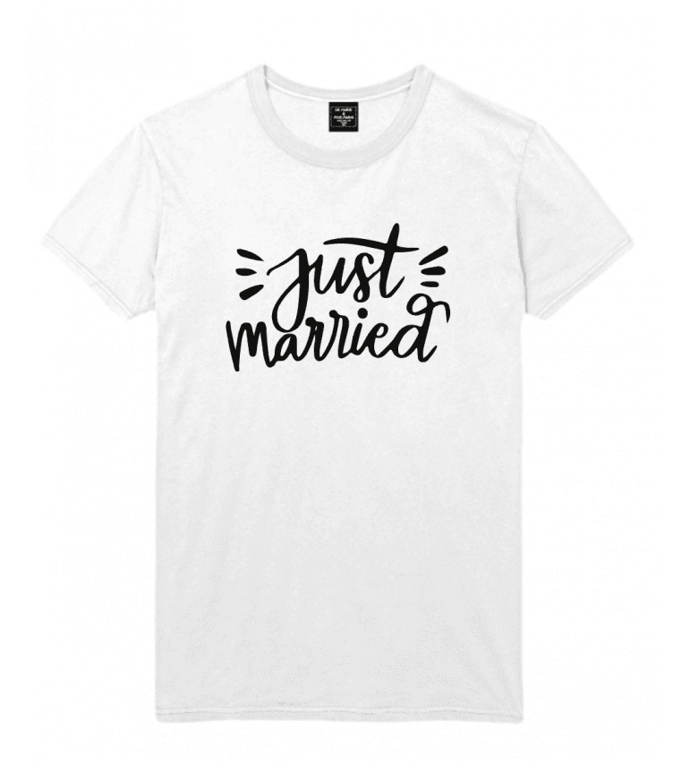 t-shirt homme  JUST MARRIED