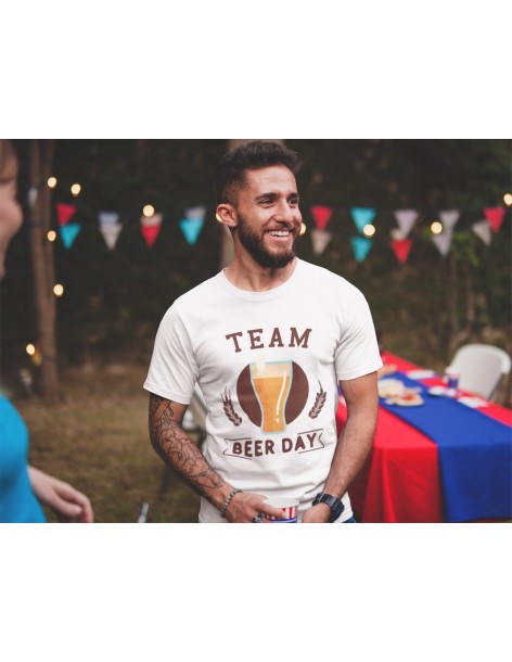 T-shirt Homme T-shirt Blanc Homme Team Beer | De Paris