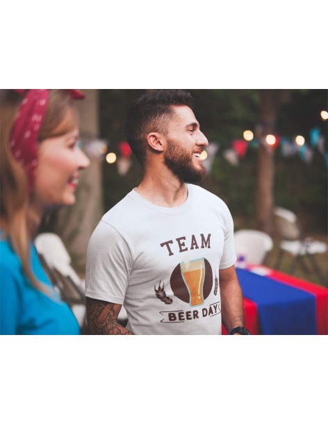 T-shirt Homme T-shirt Blanc Homme Team Beer | De Paris 2
