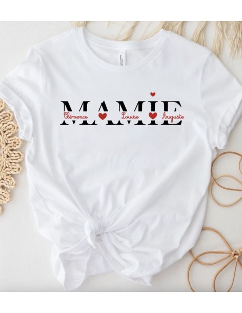 T-shirt Femme À PERSONNALISER MAMIE DE