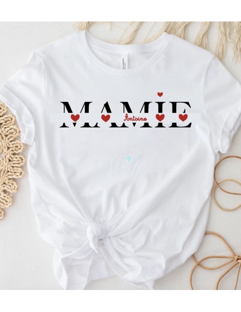 T-shirt Femme À PERSONNALISER MAMIE DE 2