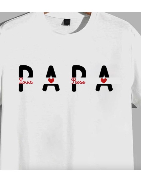T-shirt homme PAPA À PERSONNALISER 2