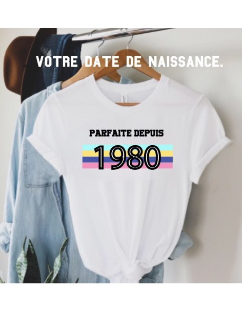 T-shirt Femme Parfaite Depuis à personnaliser | De Paris