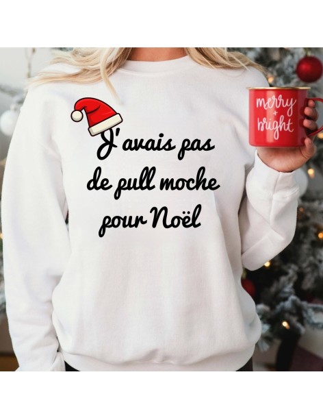 Sweat femme PULL MOCHE NOËL