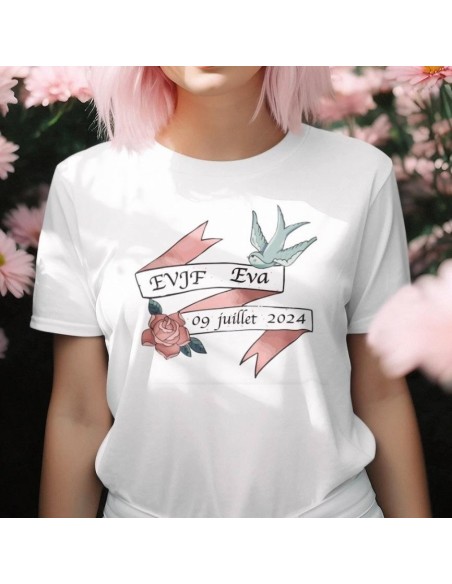 T-shirt femme EVJF À PERSONNALISER "GLAM"